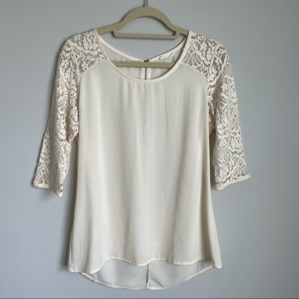 Anthropologie Paper Kite Exposed Zipper Top - Sz S